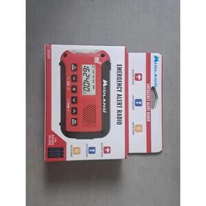 Midland ER10 Emergency Alert AM/FM/Weather Radio with Flashlight - Never Used